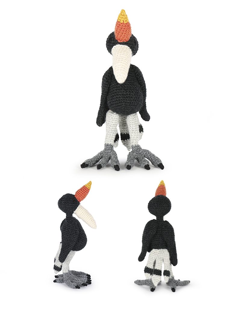 toft ed's animal nor the rhinoceros hornbill amigurumi crochet